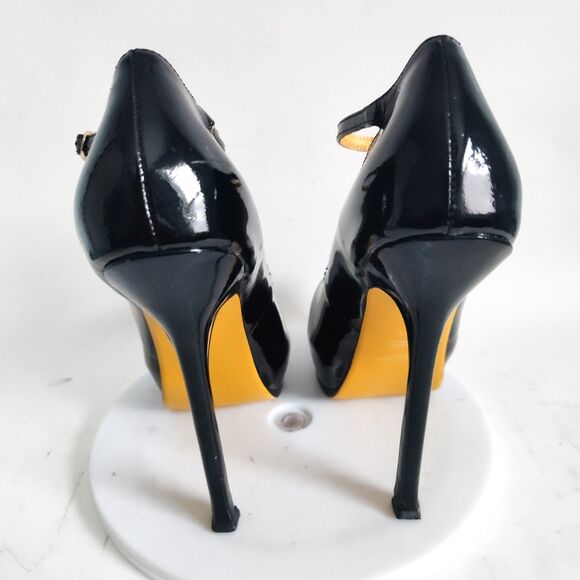 Yves Saint Laurent YSL Heels Womens Tribute Mary Jane 8 / 38 Platform Stiletto - Picture 4 of 13